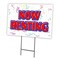 Signmission Now Renting Yard Sign & Stake outdoor plastic coroplast window, C-2436 Now Renting C-2436 Now Renting - alternate 1